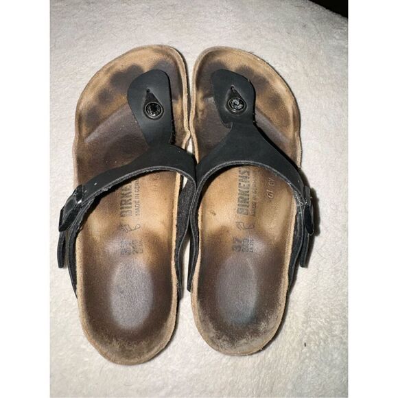 Authentic leather Gizeh Birkenstocks size 37 - Picture 1 of 7